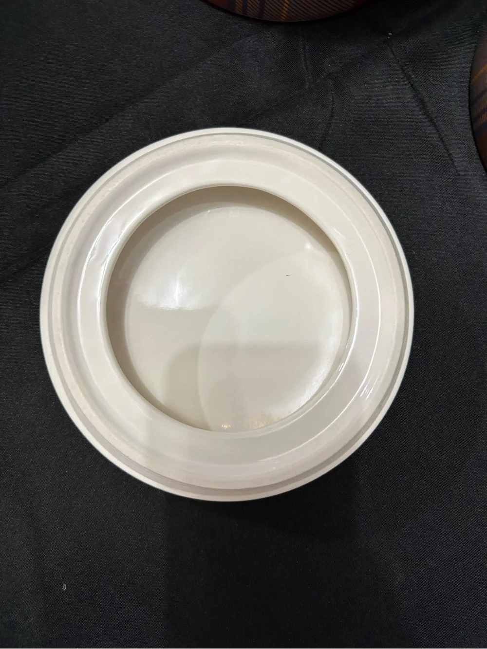 Pottery Barn Woodrow Plaid Ceramic Storage Canister